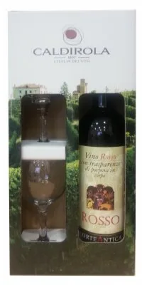 Vino Crveno Caldirola 0,75 l + 2 Čaše