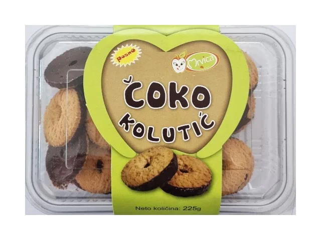 Kolaci Kolutici Cokoladni 225 g Mrvica