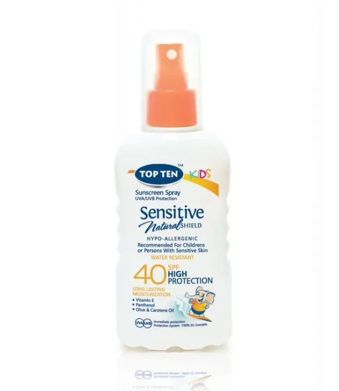 Sprej Za Sun. Kids Sensitive Spf40 Top Ten 200 ml