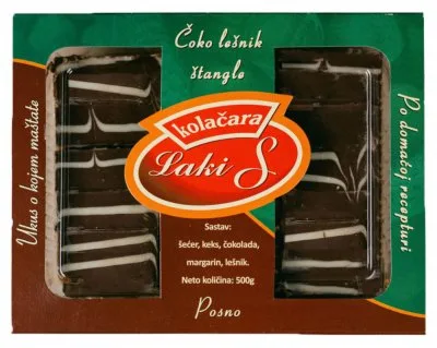 Kolači Čoko Lešnik Štangle Laki S 500 g