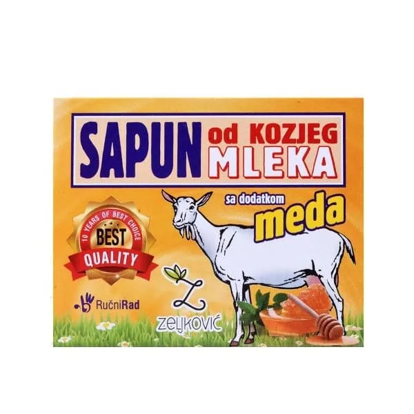 Sapun Od Kozjeg Mleka 70 g Med Zeljković F21x F60x F70x F1x