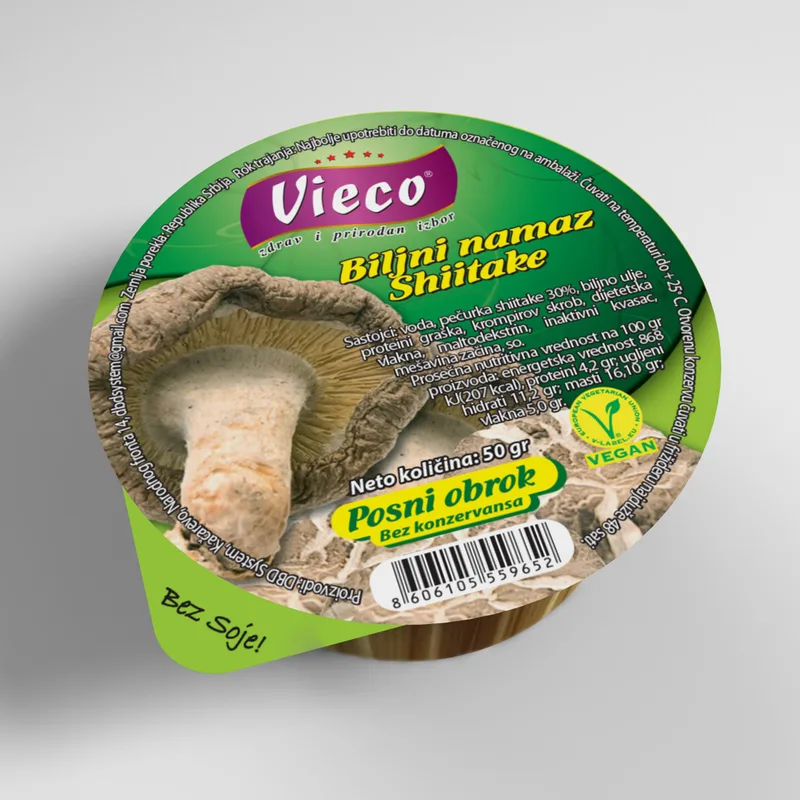 Namaz Biljni Sa Šitaki Pečurkama Vieco 50 g