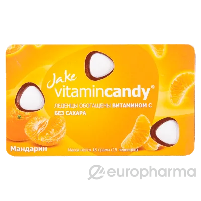 Bombone Jake Vitamincandy Mandarina 18 g