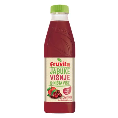 Sok Fruvita Ceđene Jabuke-Višnje 0,75 l