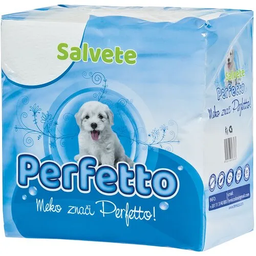 Salvete 80/1 33*33 1 sloja bele PERFETTO 10