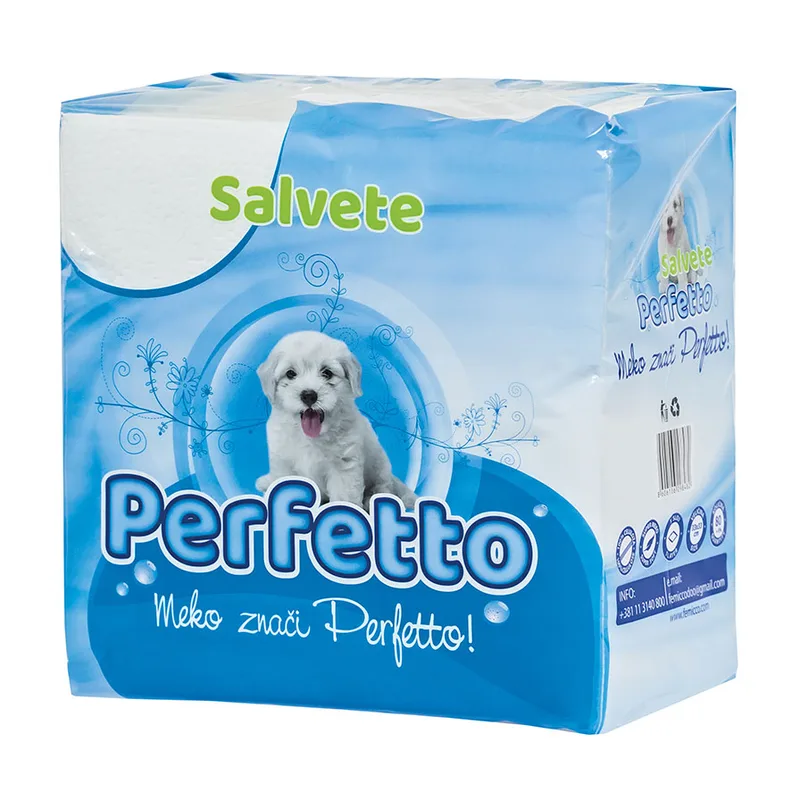 Salvete 80/1 28*28 1 sloja bele PERFETTO 10