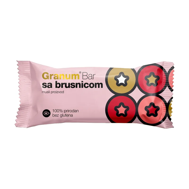 Bar Bez Glutena Sa Brusnicom Granum 30 g