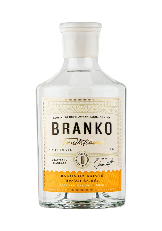 Rakija Kajsija Trad 0,7 l Branko