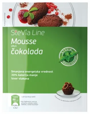 Mousse Čokolada Stevia Line 75 g