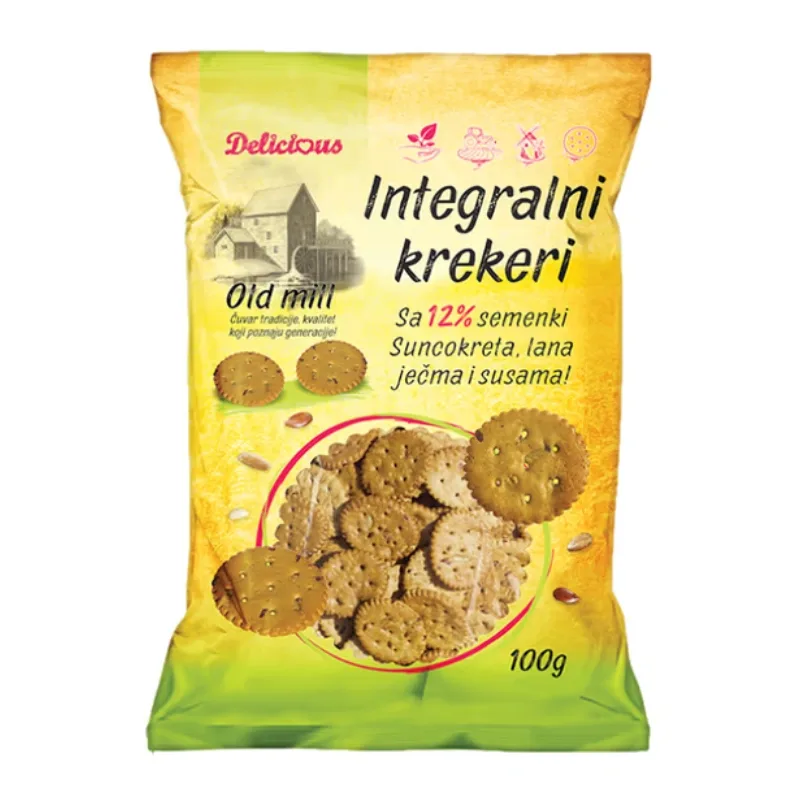 Krekeri Integralni Delicious 100 g