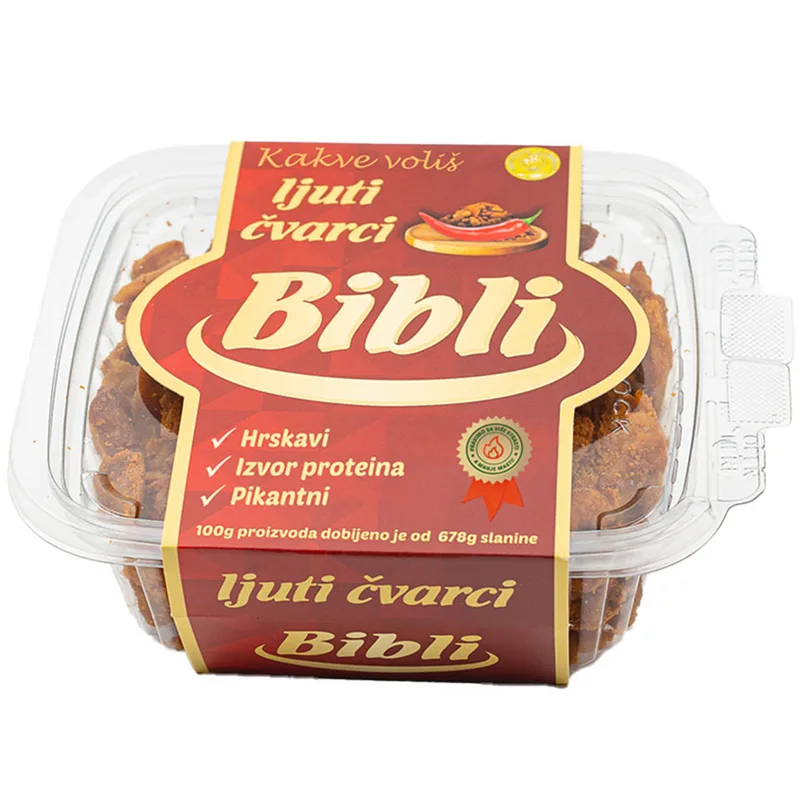 Čvarci Domaći Ljuti 200 g Bibli