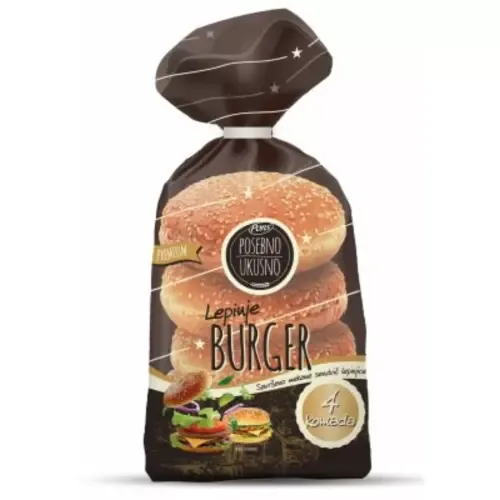 Pecivo Zemicke Burger 4/1 200gr