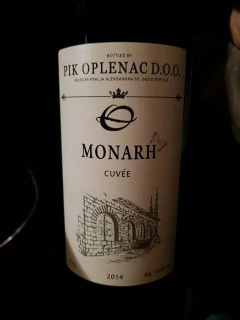 Vino Crveno Monarh Cuve 0 .75 l Oplenac