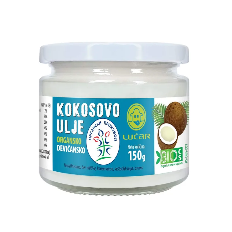 Kokosovo ulje devicansko 150 g lucar