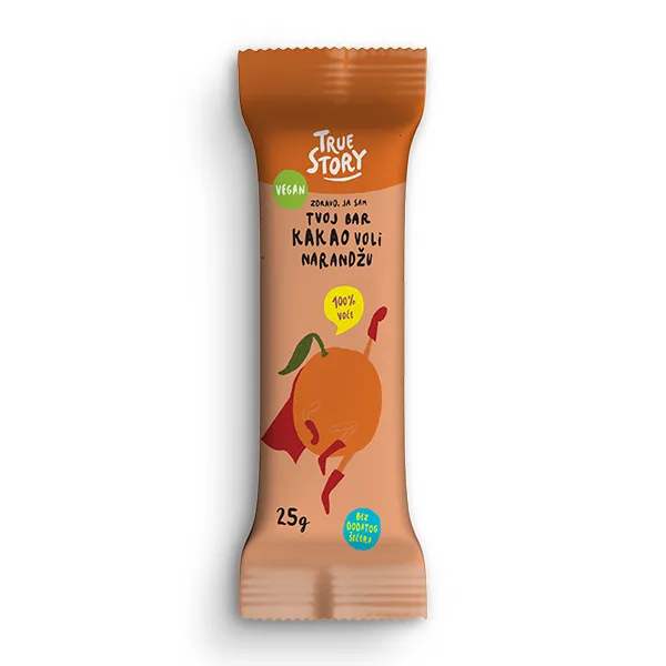 Bar Bez Šećera Kakao Narandža True Story 25 g