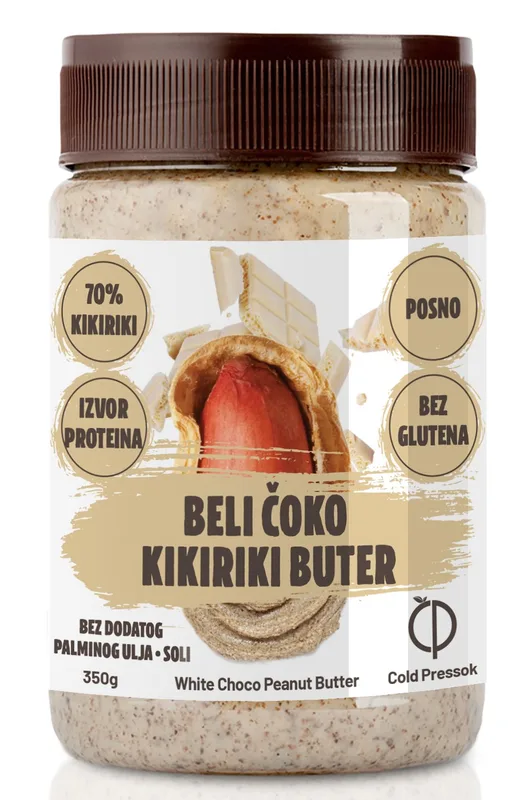 Cold Pressok BELI ČOKO KIKIRI.BUTER 350 g
