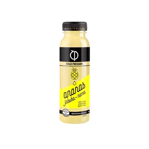 Sok Ananas Jabuka Nana Cold Pressok 250 ml
