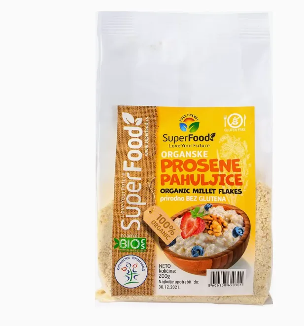 Pahuljice Organske Prosene Bez Glutena Superf.200 g