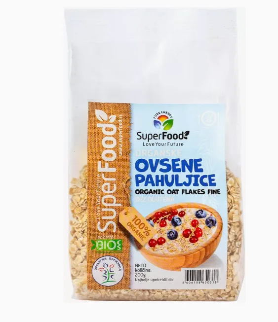 Pahuljice Organske Ovsene Bez Glutena Sitne 200 g