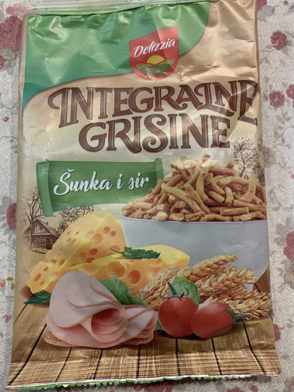 Integralni Grisini Sunka I Sir 70gr Delizzia