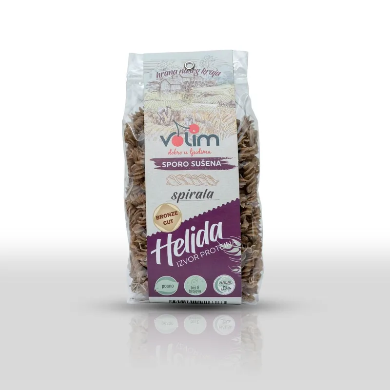 Testenina Integralna Spirala Sa Heljdom Volim 250 g
