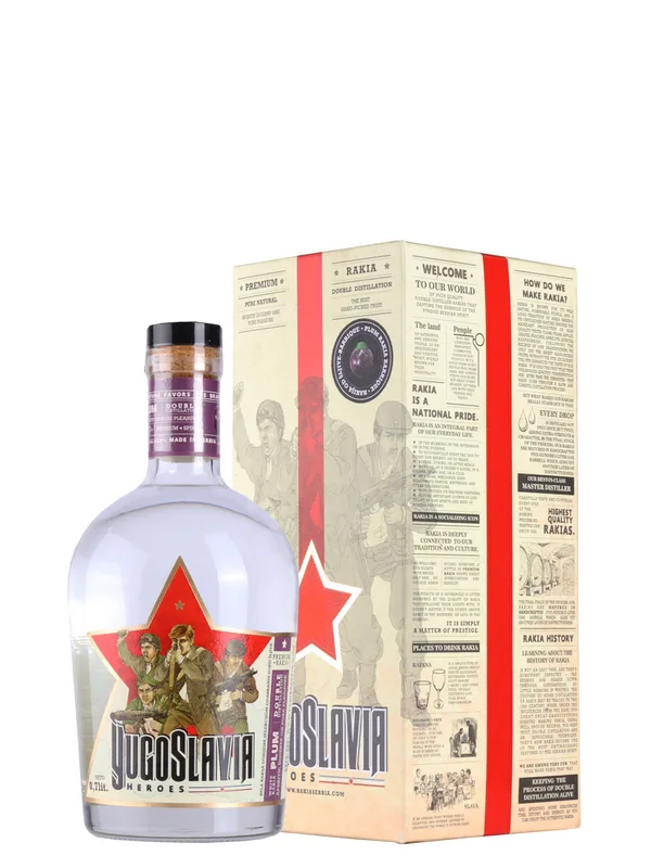 Rakija YU heroes sljiva barik box 0,7 l