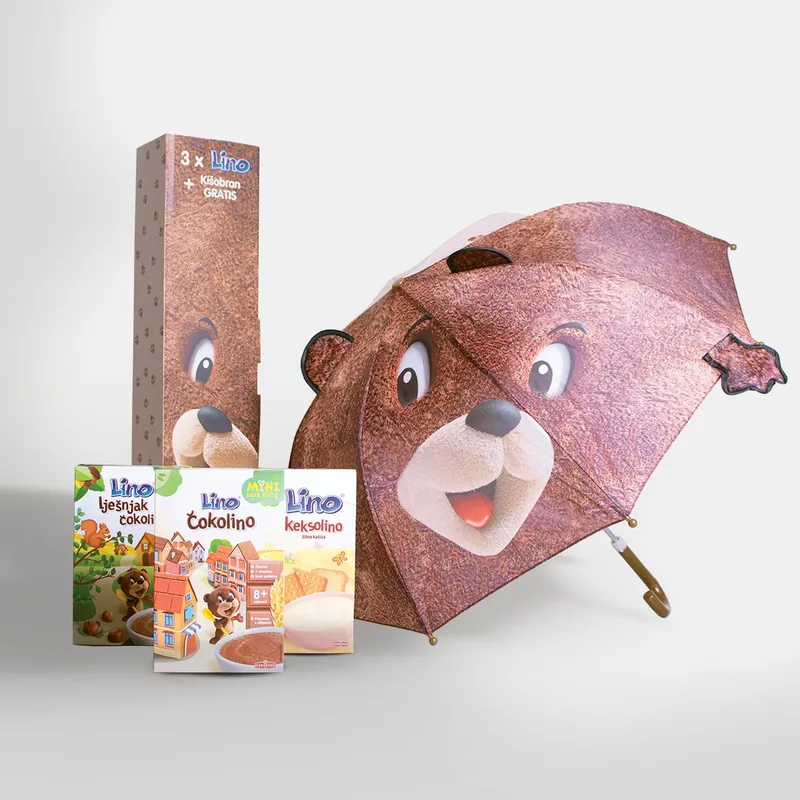 Decija Hrana Lino Poklon Set Sa Kisobranom