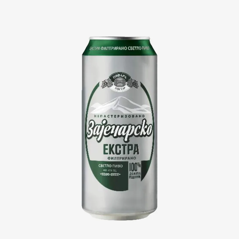 Pivo Zajecarsko Ekstra Filtrirano 0,5 Limenka