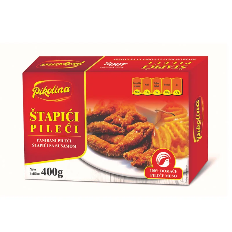 Pileci Stapici Sa Susamom 400 g Pikolina