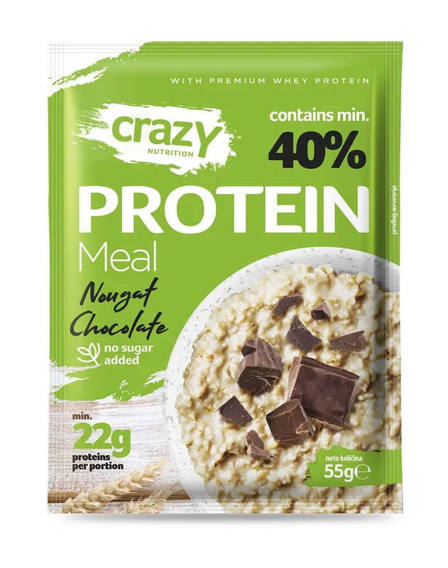 Kaša Protein Čokolada&nugat Crazy 55 g