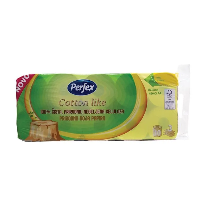 Toalet papir Cotton Like Prirod Boja 3 sloja 10/1