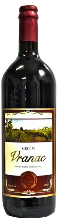 Vranac suvo crveno vino -GECI M 11% alkohola