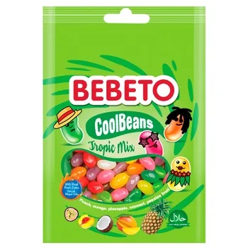 Bombone Gumene Cool Beans Tropic Mix Bebeto 60 g