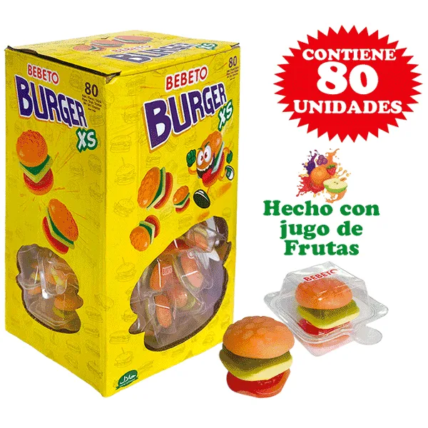 bom.bebeto mini burger 10,50gr rim group