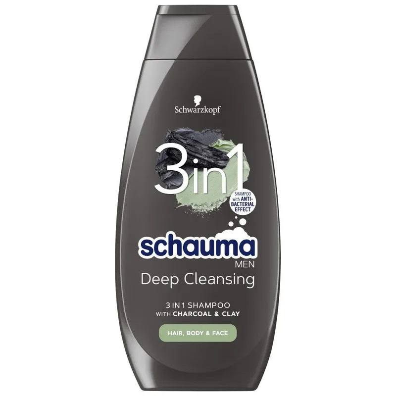 400 ml Schauma Sh For Men-Charcoal&clay