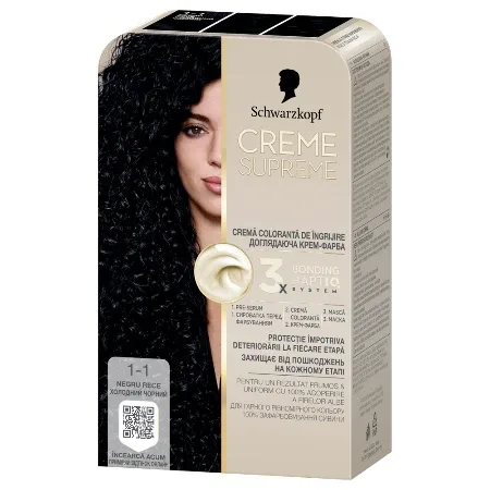 Boja Schw Cre Suprem 1-1 Cool Black