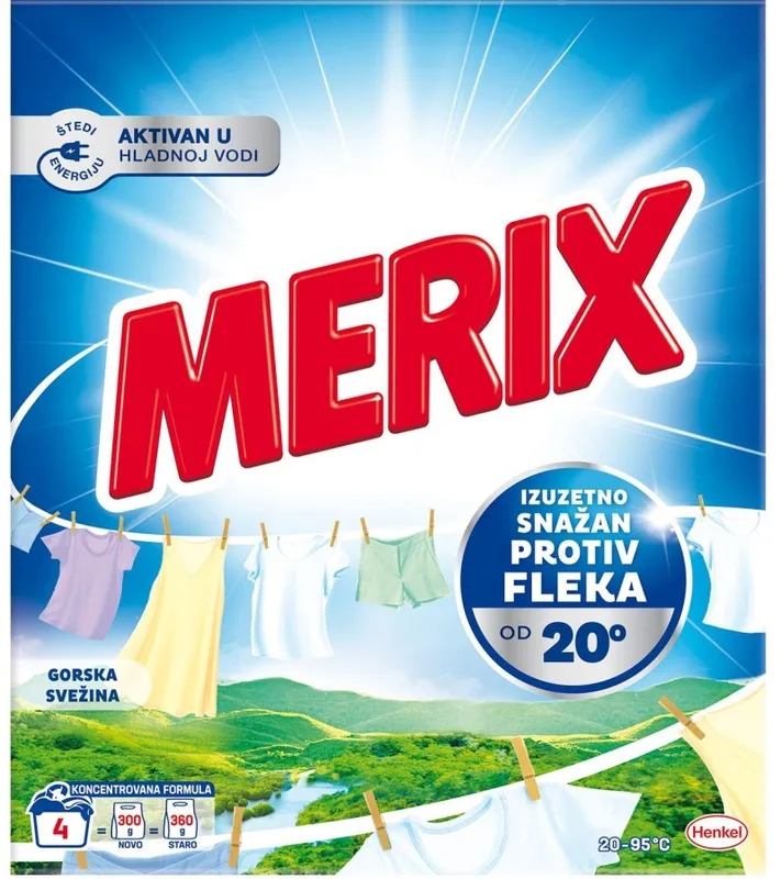 Deterdžent Za Veš Mountain Fresh 4pr Merix 300 g