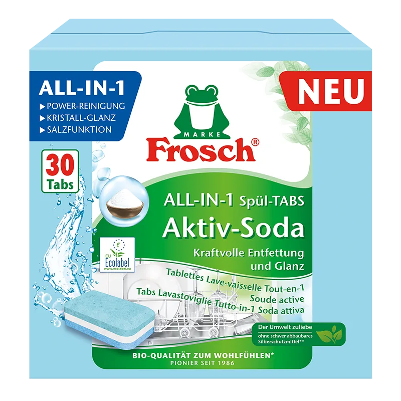 Tablete Za Mašinsko Pranje Posuđa Activ Soda 30 Kom Frosch