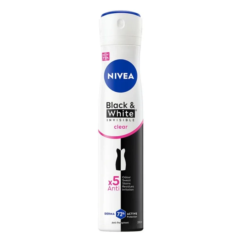 Deo Sprej Black&white Clear Xl Nivea 200 ml